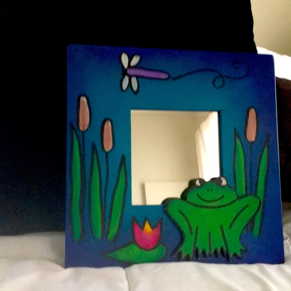 Folk art mirror